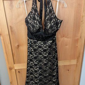 Black Lace Cocktail Dress